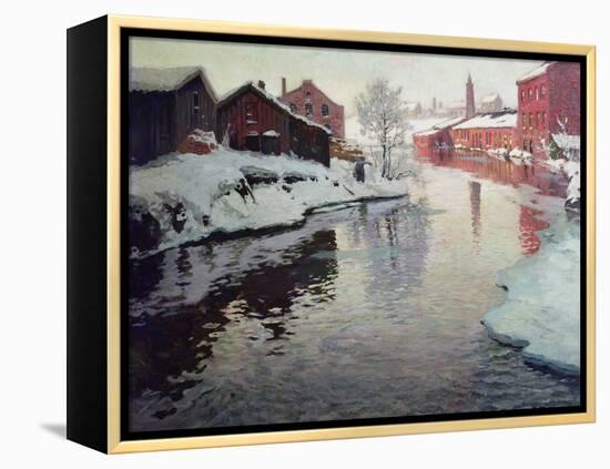 Lysaker River, 1901-Fritz Thaulow-Framed Premier Image Canvas