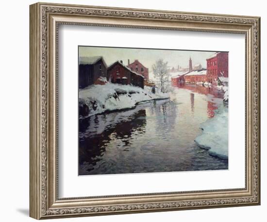 Lysaker River, 1901-Fritz Thaulow-Framed Giclee Print