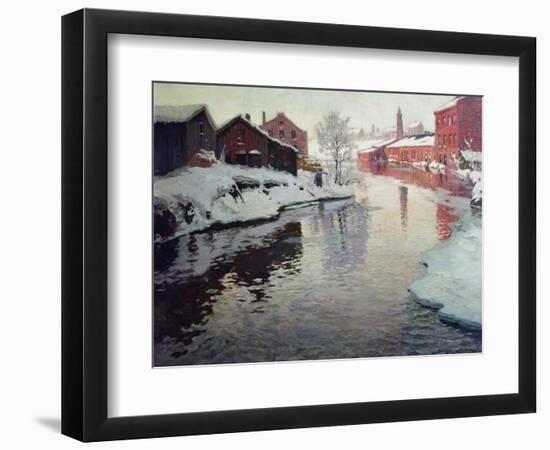 Lysaker River, 1901-Fritz Thaulow-Framed Giclee Print