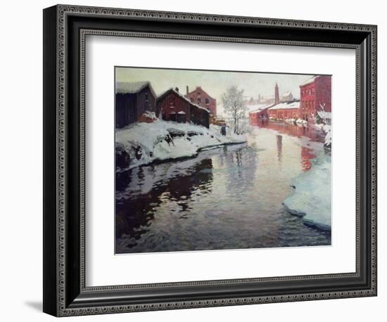 Lysaker River, 1901-Fritz Thaulow-Framed Giclee Print