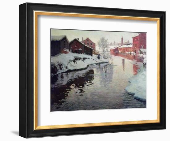 Lysaker River, 1901-Fritz Thaulow-Framed Giclee Print