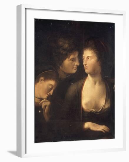 Lysander with Helena and Hermia from 'A Midummer Night's Dream', c.1780-85-Henry Fuseli-Framed Giclee Print