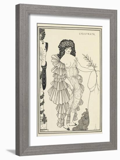 Lysistrata   character in a comedy by Aristophanes, 1896 Print-Aubrey Beardsley-Framed Giclee Print