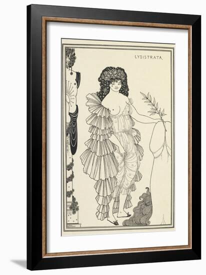 Lysistrata   character in a comedy by Aristophanes, 1896 Print-Aubrey Beardsley-Framed Giclee Print