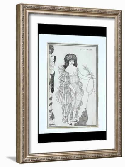 Lysistrata Her Coynte, 19th Century-Aubrey Beardsley-Framed Giclee Print