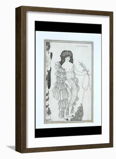 Lysistrata Her Coynte, 19th Century-Aubrey Beardsley-Framed Giclee Print