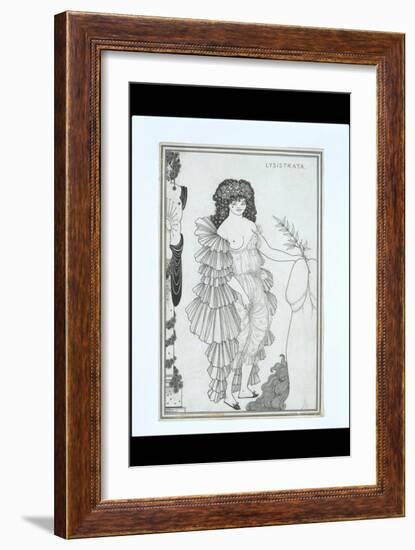 Lysistrata Her Coynte, 19th Century-Aubrey Beardsley-Framed Giclee Print