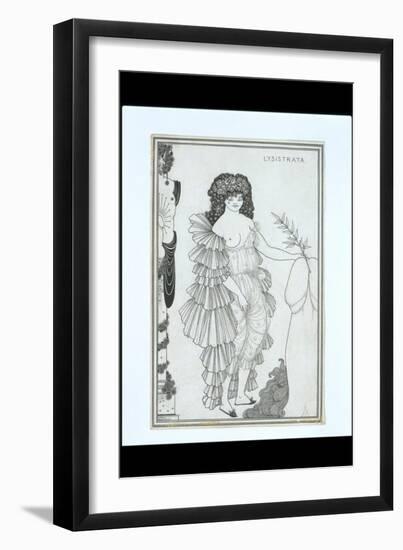 Lysistrata Her Coynte, 19th Century-Aubrey Beardsley-Framed Giclee Print