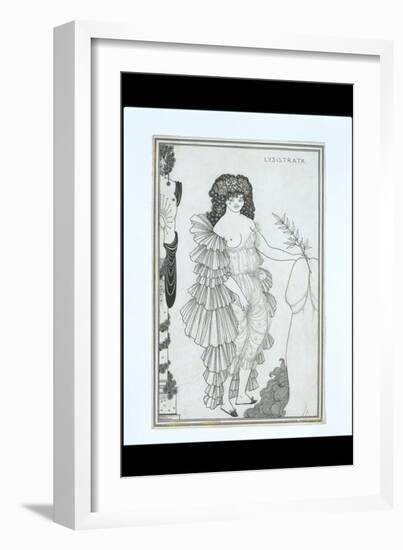 Lysistrata Her Coynte, 19th Century-Aubrey Beardsley-Framed Giclee Print