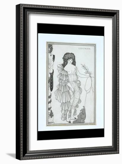Lysistrata Her Coynte, 19th Century-Aubrey Beardsley-Framed Giclee Print