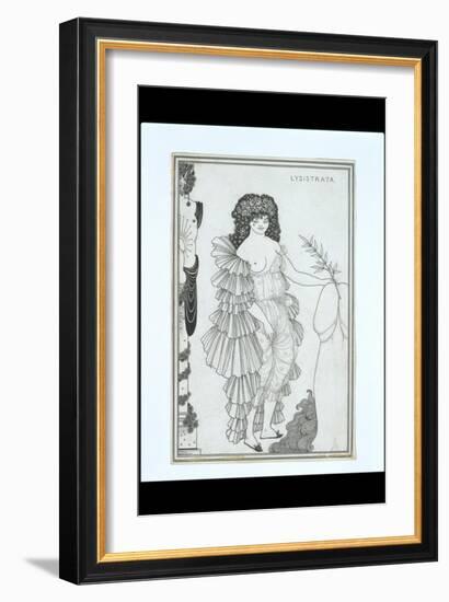 Lysistrata Her Coynte, 19th Century-Aubrey Beardsley-Framed Giclee Print