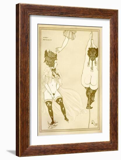 Lysistrata (Illustration)-Aubrey Beardsley-Framed Giclee Print