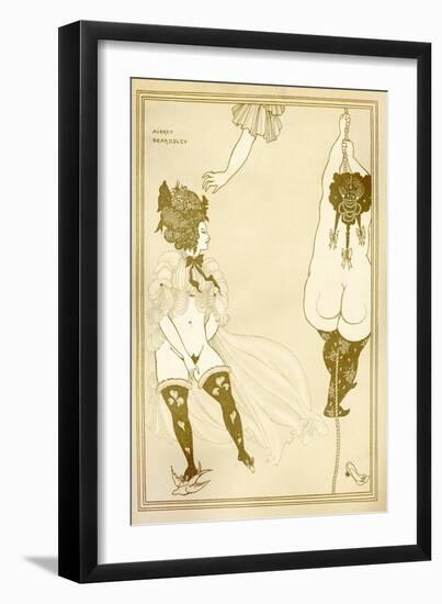 Lysistrata (Illustration)-Aubrey Beardsley-Framed Giclee Print