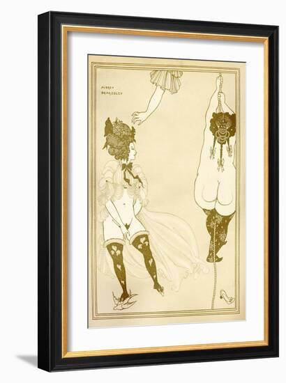 Lysistrata (Illustration)-Aubrey Beardsley-Framed Giclee Print