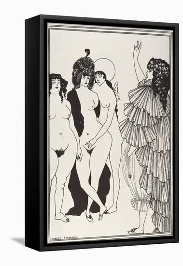 Lysistrata Talking to the Athenian Women-Aubrey Vincent Beardsley-Framed Stretched Canvas