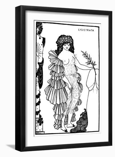 Lysistrata-Aubrey Beardsley-Framed Art Print