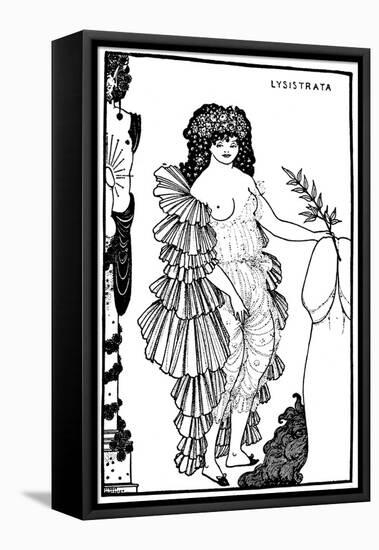 Lysistrata-Aubrey Beardsley-Framed Stretched Canvas