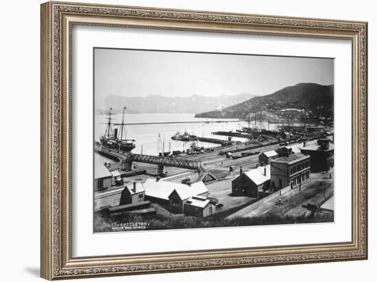 Lyttelton, Canterbury, South Island, New Zealand, 1880-Burton Brothers-Framed Giclee Print
