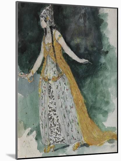 Lyudmila. Costume Design for the Opera Ruslan and Lyudmila-Valentin Alexandrovich Serov-Mounted Giclee Print