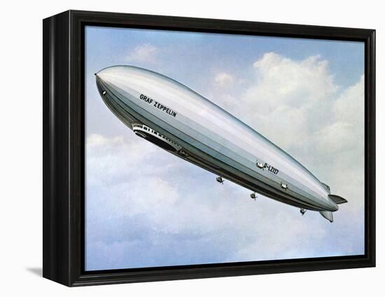 LZ 127 Graf Zeppelin-null-Framed Premier Image Canvas