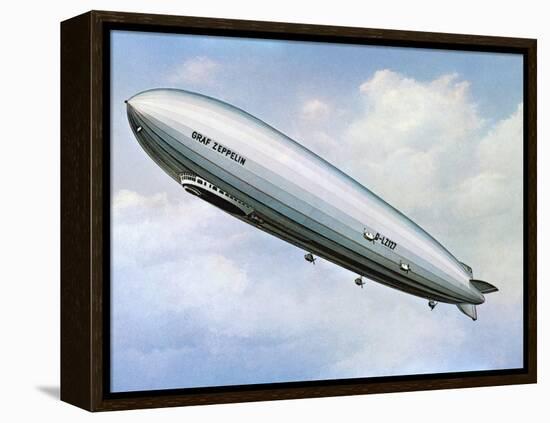 LZ 127 Graf Zeppelin-null-Framed Premier Image Canvas