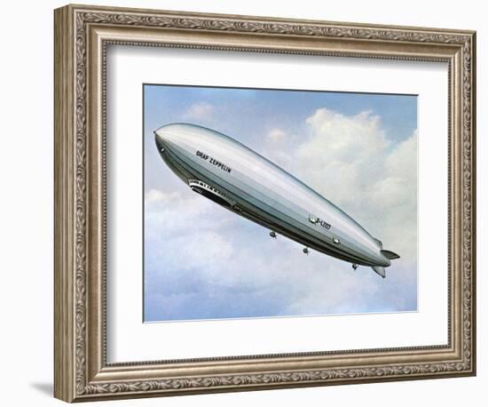 LZ 127 Graf Zeppelin-null-Framed Photographic Print