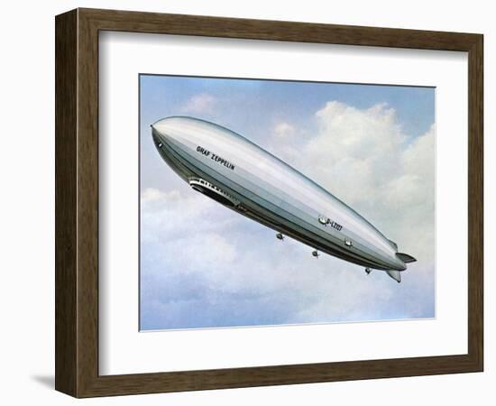 LZ 127 Graf Zeppelin-null-Framed Photographic Print