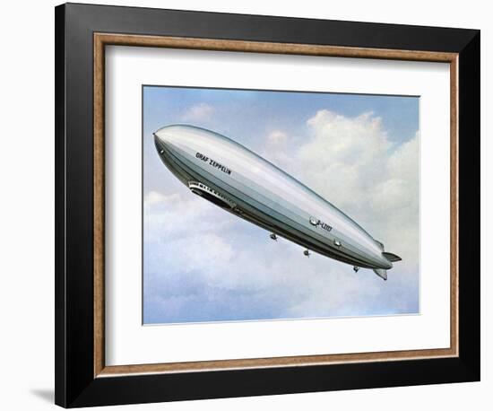 LZ 127 Graf Zeppelin-null-Framed Photographic Print