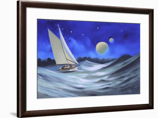 M-435-HR-SAILBOAT-D. Rusty Rust-Framed Giclee Print