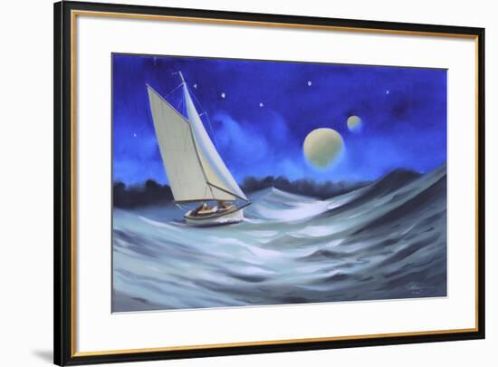 M-435-HR-SAILBOAT-D. Rusty Rust-Framed Giclee Print