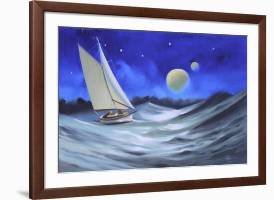 M-435-HR-SAILBOAT-D. Rusty Rust-Framed Giclee Print