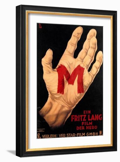 M, (AKA M - Eine Stadt Sucht Einen Morder), Poster, 1931-null-Framed Art Print