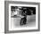 M Barrington on a Moto Guzzi Bike, Isle of Man Tt, 1949-null-Framed Photographic Print