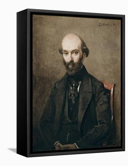 M. Bison, 1852-Jean-Baptiste-Camille Corot-Framed Premier Image Canvas