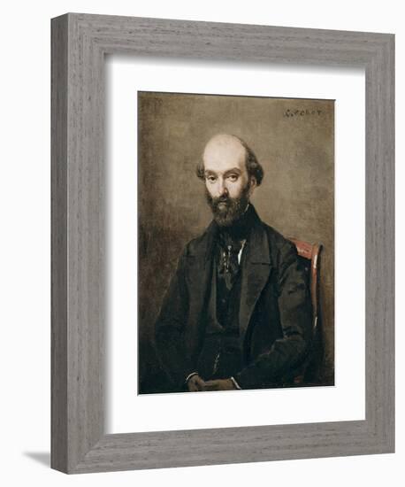 M. Bison, 1852-Jean-Baptiste-Camille Corot-Framed Giclee Print