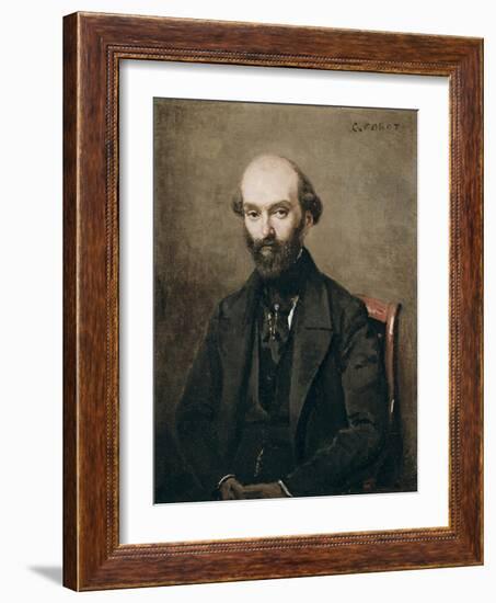 M. Bison, 1852-Jean-Baptiste-Camille Corot-Framed Giclee Print