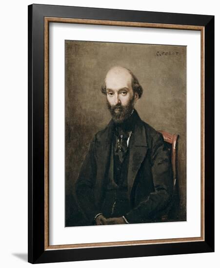 M. Bison, 1852-Jean-Baptiste-Camille Corot-Framed Giclee Print