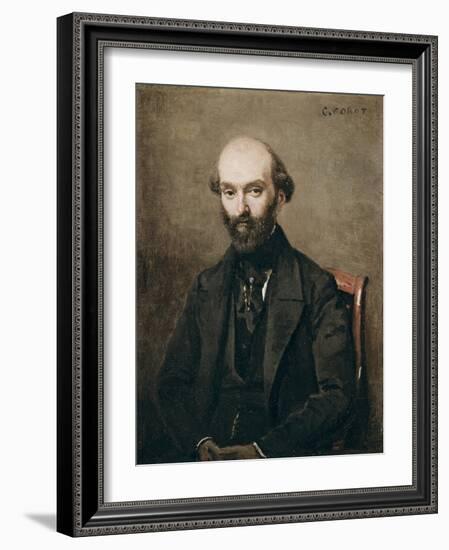 M. Bison, 1852-Jean-Baptiste-Camille Corot-Framed Giclee Print