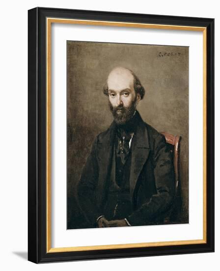 M. Bison, 1852-Jean-Baptiste-Camille Corot-Framed Giclee Print