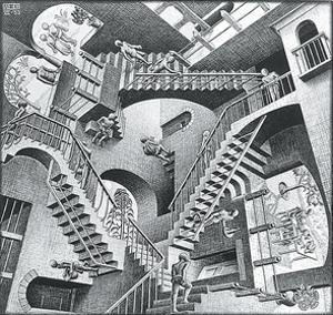 Relativity by M^ C^ Escher