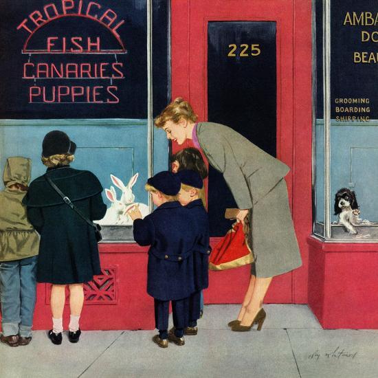 Bunnies for Sale", April 12, 1952' Giclee Print - M. Coburn
