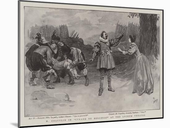 M Coquelin in Cyrano De Bergerac at the Lyceum Theatre-Henry Marriott Paget-Mounted Giclee Print