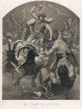 The God Thor Fights the Giants-M.e. Winge-Premier Image Canvas