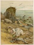 Asleep on the Shore-M Ellen Edwards-Art Print