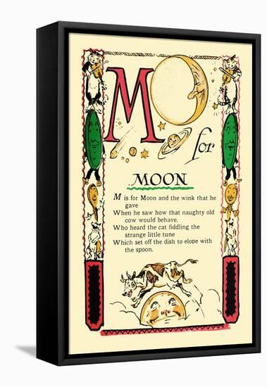 M for Moon-Tony Sarge-Framed Stretched Canvas