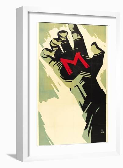 M, German Movie Poster, 1931-null-Framed Art Print