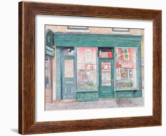 M. Goldberg Glazing, Court St. Brooklyn, New York, 1994-Anthony Butera-Framed Giclee Print