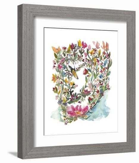 M?hala Hakucho (Swan)-Kiana Mosley-Framed Art Print