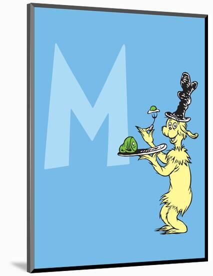 M - I Do So Like Them, Sam I Am. (on blue)-Theodor (Dr. Seuss) Geisel-Mounted Art Print