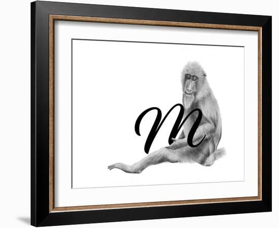 M is for Mandrill-Stacy Hsu-Framed Art Print